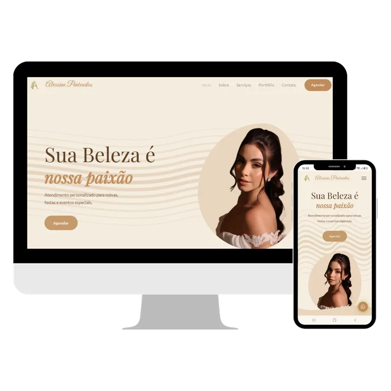 Site Alexsine Penteados