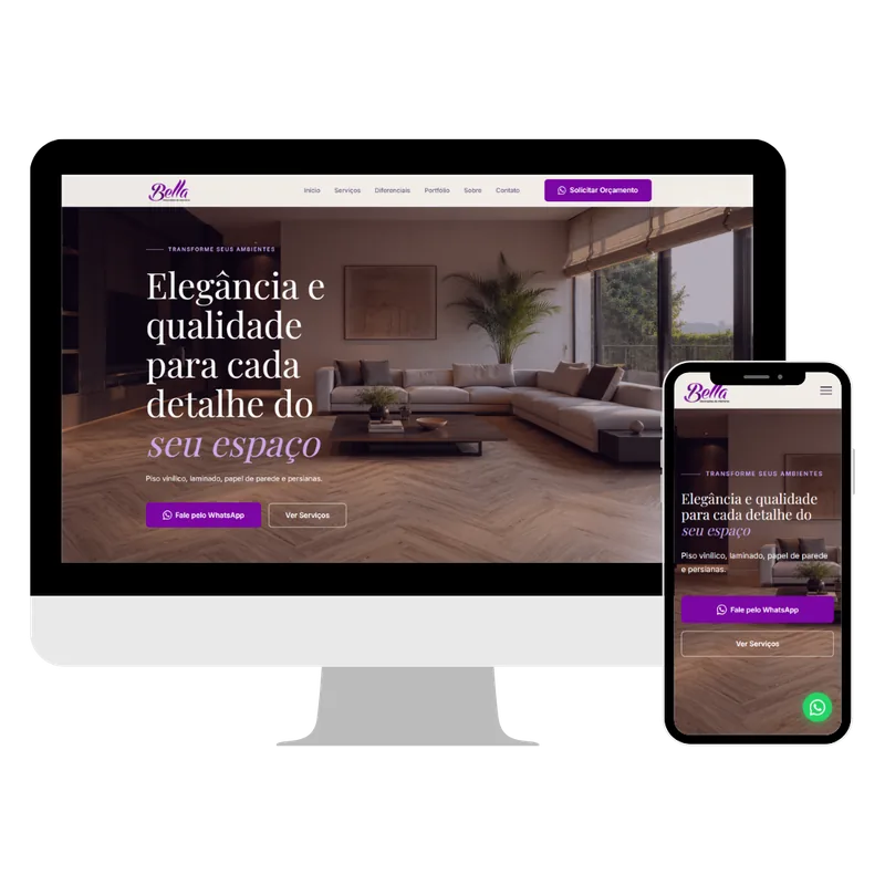 Site Bella Decorações Interiores